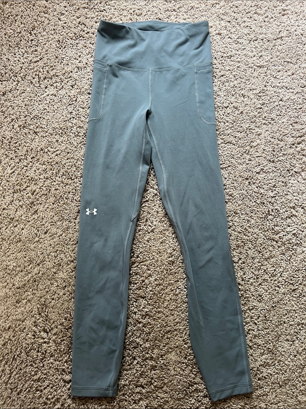 Women’s Under Armour Dark Gray High-Rise Athletic Leggings Size XS